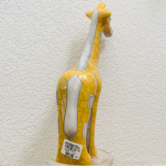 San Diego Zoo Wild Animal Park Raku Signed Giraffe Ceramic Pottery Figurine - Picture 2 of 15